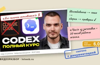 Codex, как пользоваться: кадр из ролика с пометками проверки фактов