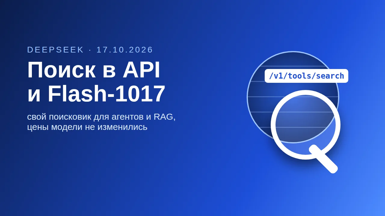 DeepSeek: Search API и модель Flash-1017