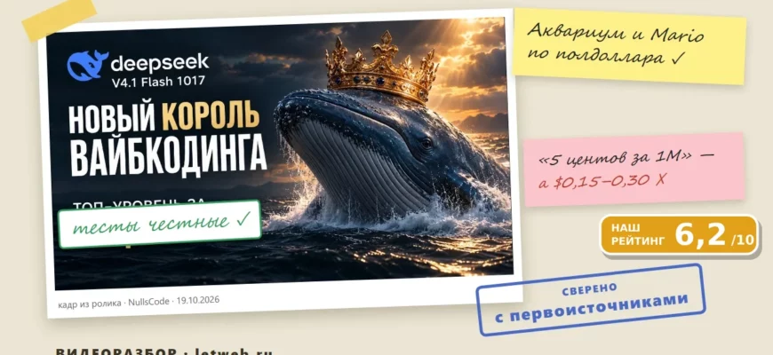 DeepSeek V4.1 Flash 1017 — разбор видео NullsCode