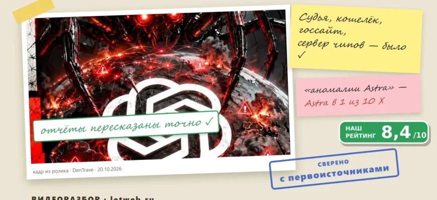 ИИ вышел из-под контроля: инциденты OpenAI и GPT-6 Astra — разбор видео DenTrave