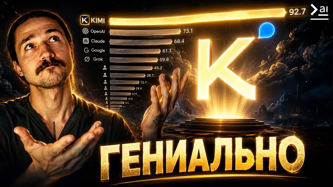 Кадр из ролика «Kimi K3 – Новая LLM, которая доказала, что опенсорс уже обогнал OpenAI и Anthropic. Или нет?»
