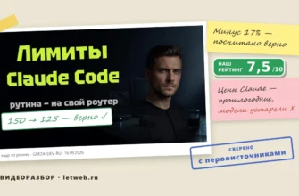 Лимиты Claude Code после 14 сентября 2026: разбор видео про минус 17%