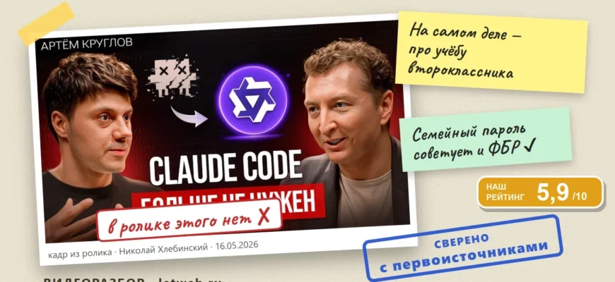 Нейросети для детей: кадр из ролика с пометками проверки фактов
