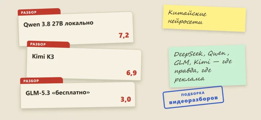 Китайские нейросети: подборка видеоразборов про DeepSeek, Qwen, GLM и Kimi
