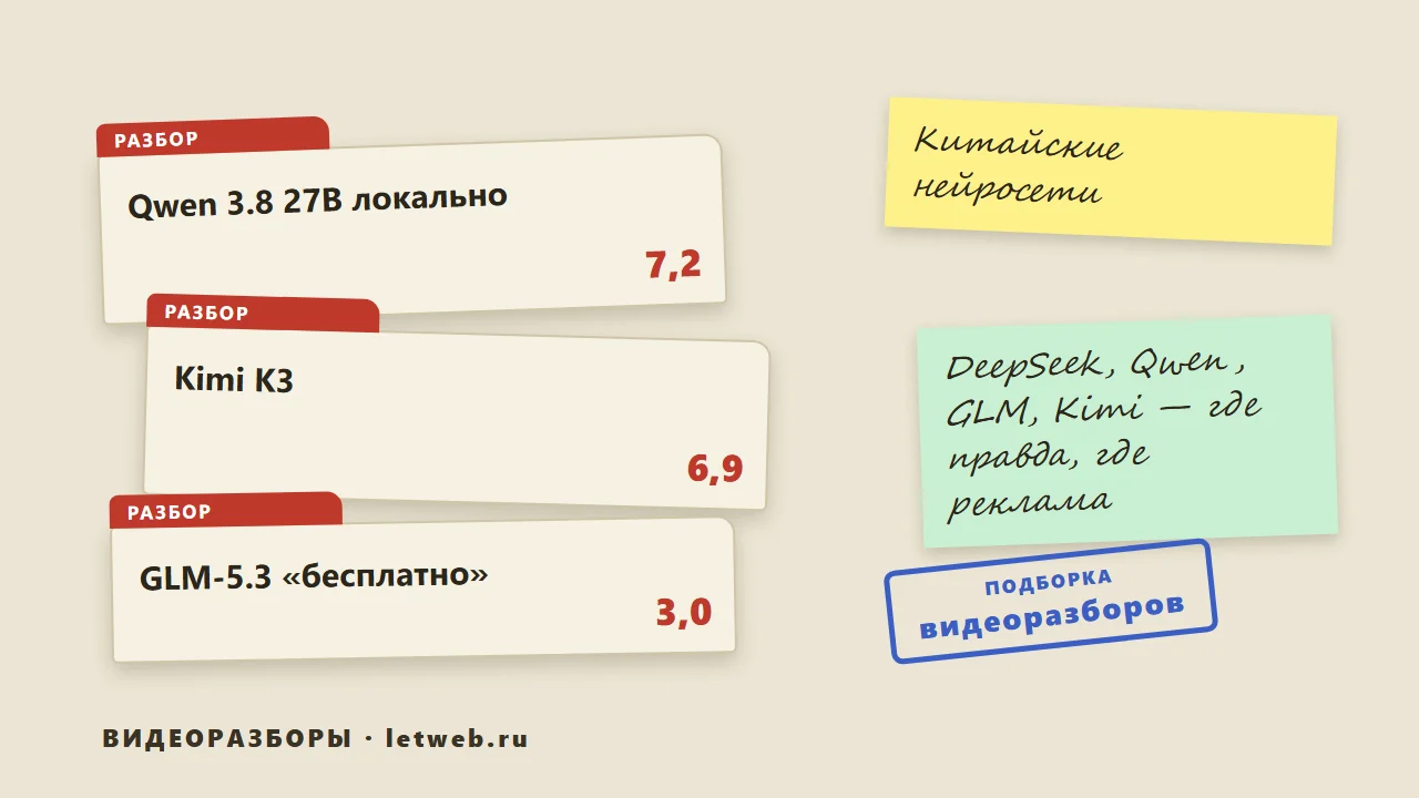 Китайские нейросети: подборка видеоразборов про DeepSeek, Qwen, GLM и Kimi